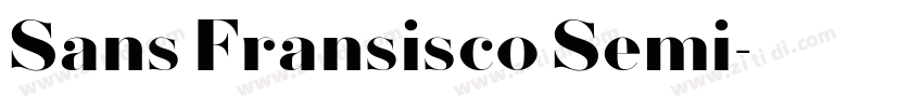 Sans Fransisco Semi字体转换